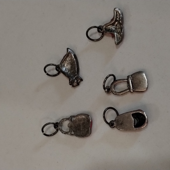 Red Hat Society Charms Ladies Shoe Bow Purse Purple Bow Silver Trim 5 Collection - Picture 3 of 3